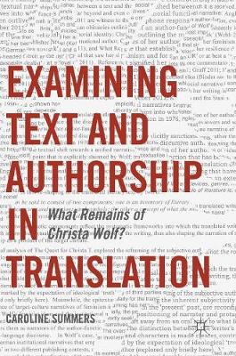 【预订】Examining Text and Authorship in Translation