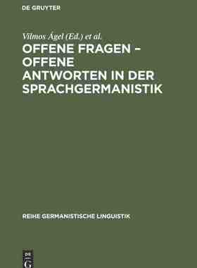 【预订】Offene Fragen – offene Antworten in der Sprachgermanistik 9783484311282