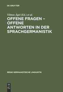 【预订】Offene Fragen – offene Antworten in der Sprachgermanistik 9783484311282