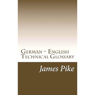 Glossary 预订 Technical German 9781517105822 English