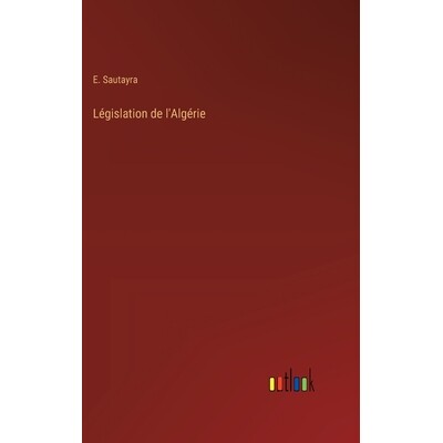 预订 Législation de l’Algérie: 9783385010635