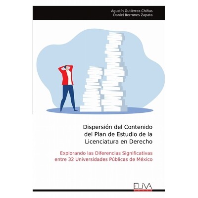 预订 Dispersión del Contenido del Plan de Estudio de la Licenciatura en Derecho: 9789999324786