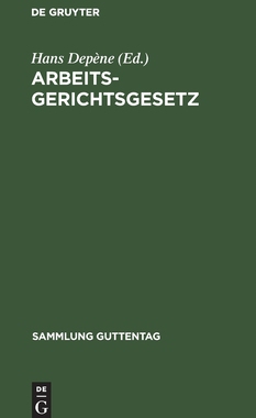 【预订】Arbeitsgerichtsgesetz 9783111031491
