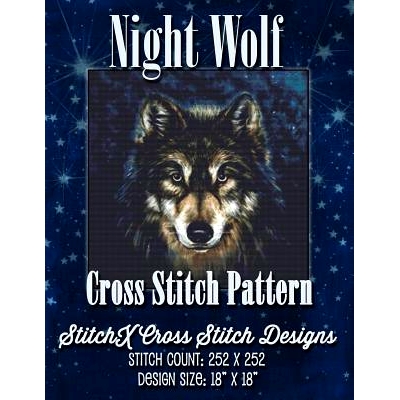 預(yù)訂 Night Wolf Cross Stitch Pattern: 9781507782149