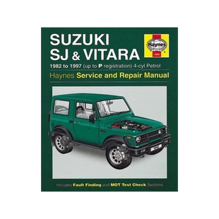 [预订]Suzuki SJ Series, Samurai & Vitara (4-cyl) Petrol (82 - 97) Haynes Repair Manual 9780857339928