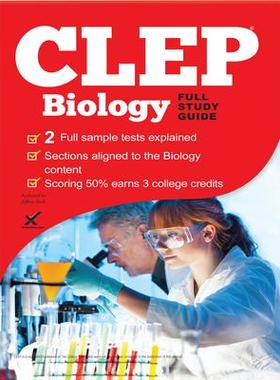 [预订]CLEP Biology 2017 9781607875314