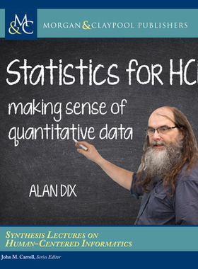 【预订】Statistics for Hci: Making Sense of Quantitative Data