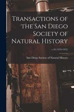 [预订]Transactions of the San Diego Society of Natural History; v.16 (1970-1972) 9781013814792