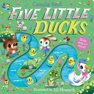 预订 Five Little Ducks: A Nursery Rhyme Counting Book for Toddlers 五只小鸭:幼儿童谣计数书: 9781035023349