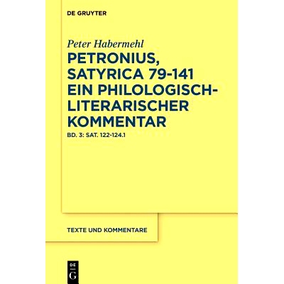 预订 Bellum civile (Sat. 119–124) 彼得罗尼乌斯（萨蒂里卡）79-141: 9783110582741