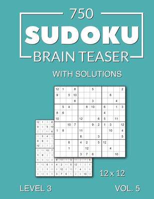 [预订]750 Sudoku Brain Teaser 12x12 with solutions: Level 3 (medium), Volume 5 9798512544310