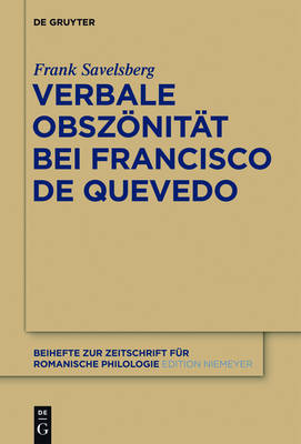 【预订】Verbale Obszönität bei Francisco de Quevedo 9783110274646