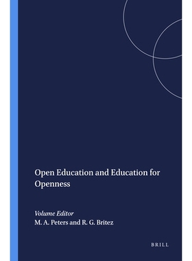 预订 Open Education and Education for Openness 开放教育与教育开放: 9789087906795