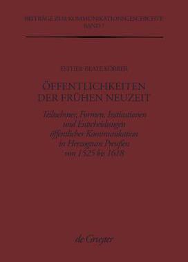 【预订】Öffentlichkeiten der Frühen Neuzeit 9783110156003