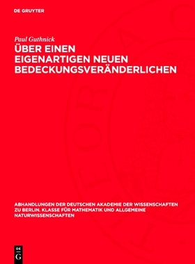 预订 Über einen eigenartigen neuen Bedeckungsveränderlichen: Erste Mitteilung: 9783112759202