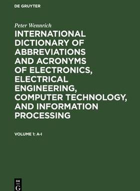 [预订]International dictionary of abbreviations and acronyms of electronics, electrical engineering, compu 9783598109775