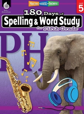 【预订】180 Days of Spelling and Word Study for Fifth Grade: Practice, Assess, Diagnose