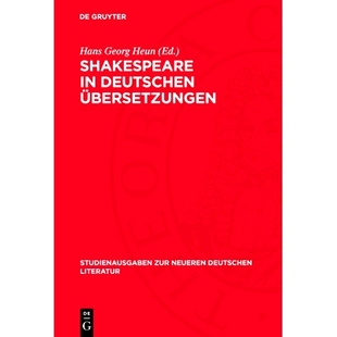 Übersetzungen 预订 deutschen 9783112709481 Shakespeare