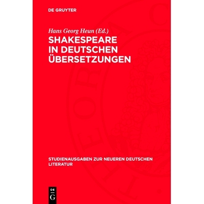 预订 Shakespeare in deutschen Übersetzungen: 9783112709481