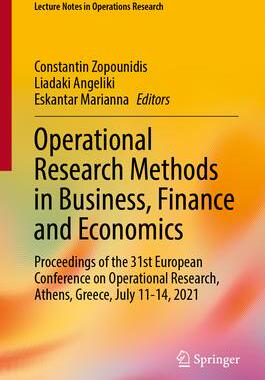 [预订]Operational Research Methods in Business, Finance and Economics: Proceedings of the 31st European Co 9783031312403