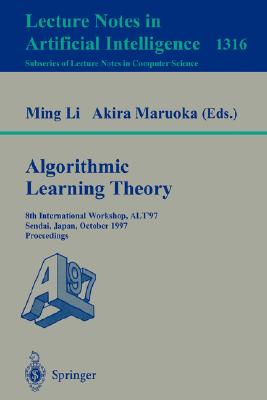 【预订】Algorithmic Learning Theory