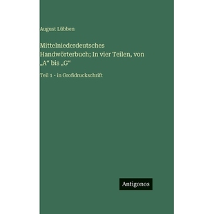 预订 Mittelniederdeutsches Handwörterbuch; In vier Teilen, von