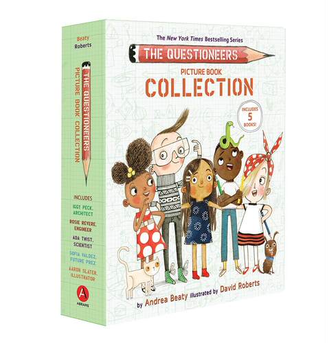 梦想行动派5册绘本套装 STEAM 精装 Andrea Beaty 英文原版 Questioneers Picture Book Collection (Books 1-5)