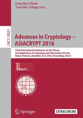 【预订】Advances in Cryptology – ASIACRYPT 2016