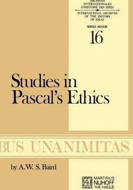 预订 Studies in Pascal's Ethics