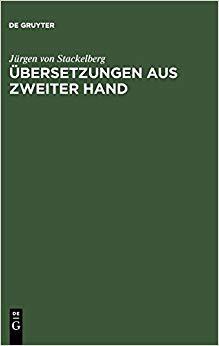 【预订】Übersetzungen aus zweiter Hand 9783110102789
