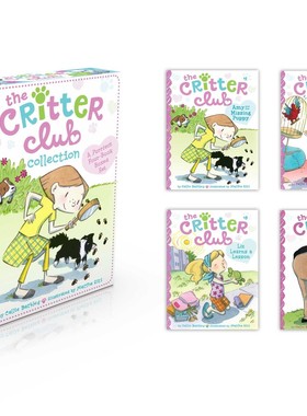 现货英文原版 动物俱乐部 四册套装 章节桥梁书 The Critter Club Collection: A Purrfect Four-Book Boxed Set