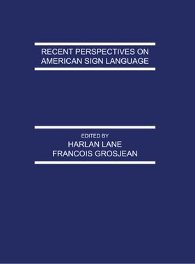 【预订】Recent Perspectives on American Sign Language