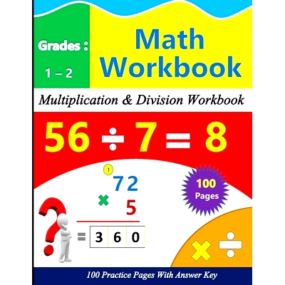 预订 Multiplication and Division Math Practice for 1st-2nd Grade: 100 practice pages with Answer key: 9798876243607