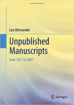 【预售】Unpublished Manuscripts of Lars H?rm...