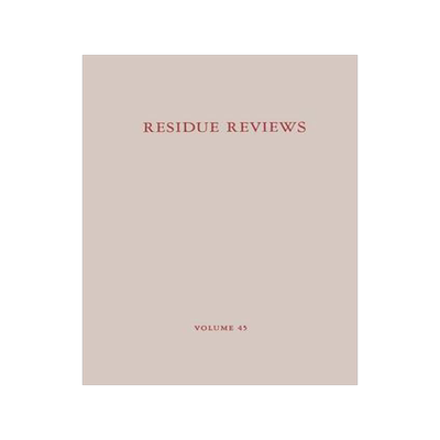 预订 Residue Reviews: Residues of Pesticides and Other Contaminants in the Total Environment