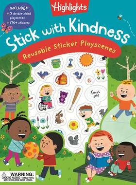 [预订]Stick with Kindness Reusable Sticker Playscenes 9781644726716