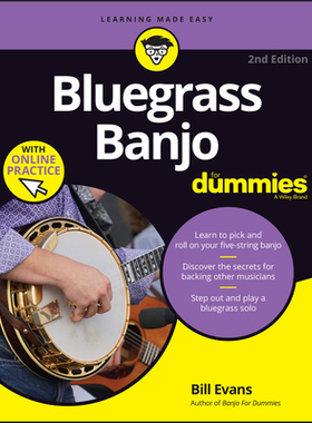 [预订]Bluegrass Banjo for Dummies: Book + Online Video & Audio Instruction