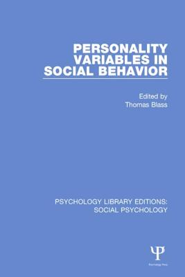 【预订】Personality Variables in Social Behavior