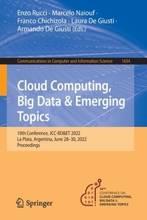 Computing 9783031145988 Topics 预订 Cloud 10th Data Big JCC Conference Emerging