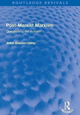 预订 Post-Marxist Marxism