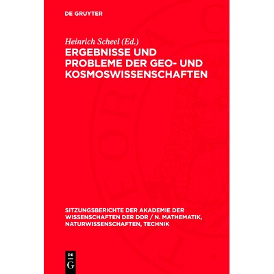 预订 Ergebnisse und Probleme der Geo- und Kosmoswissenschaften: Vorträge, die in den Sitzungen der Klasse Physik von 19