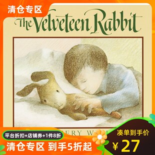 预售 英文原版 绒布小兔子 经典儿童绘本 The Velveteen Rabbit