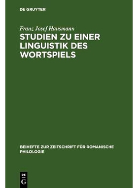 预订 Studien zu einer Linguistik des Wortspiels: Das Wortspiel im Canard enchaîné: 9783484520486