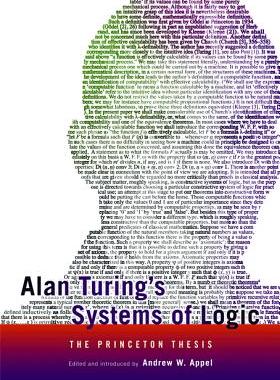 【预订】Alan Turing’s Systems of Logic