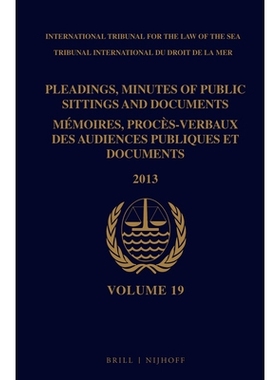 预订 Pleadings, Minutes of Public Sittings and Documents / Mémoires, procès-verbaux des audiences publiques et documen