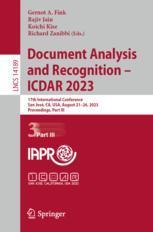 Analysis and Recognition 2023 Document ICDAR 9783031416811 预订