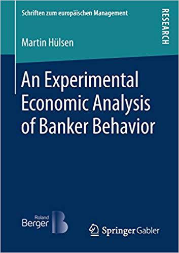 【预售】An Experimental Economic Analysis of Banker Behavior 书籍/杂志/报纸 原版其它 原图主图