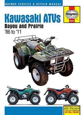 [预订]Kawasaki Bayou & Prairie ATVs (86-11) Haynes Repair Manual 9781620921746