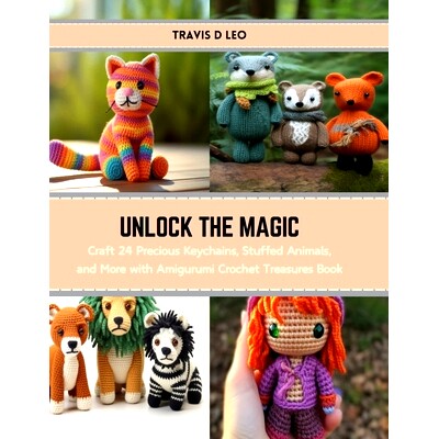 预订 Unlock the Magic: Craft 24 Precious Keychains, Stuffed Animals, and More with Amigurumi Crochet Treasures Book: 979