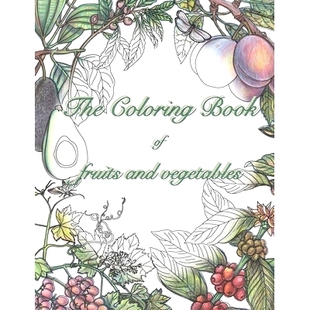 book fruits 预订 vegetables coloring and 9798714210952 The